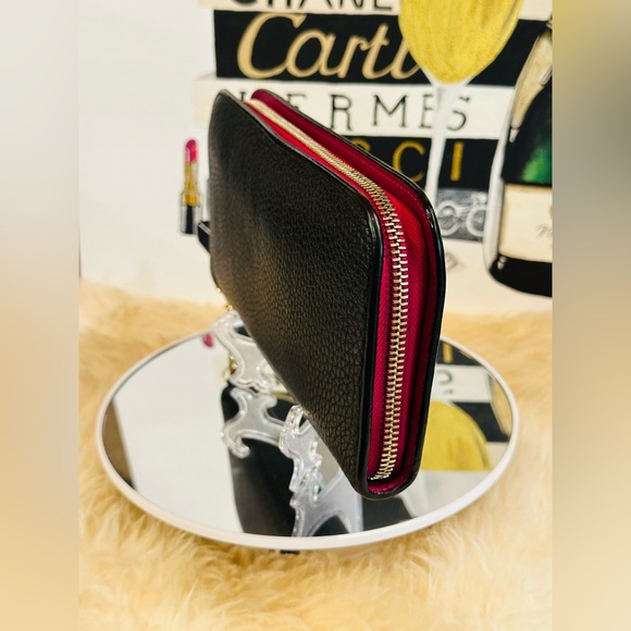 💎CHRISTIAN DIOR CAVIAR Bicolor Zippy Long Wallet w/ Dior Charm & COA - Picture 15 of 17